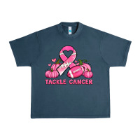 Midnight Navy tackle cancer pumpkins football and ribbon breast cancer awareness Urban Heavy Tee - Jasminsmagicworld