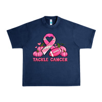Navy tackle cancer pumpkins football and ribbon breast cancer awareness Urban Heavy Tee - Jasminsmagicworld