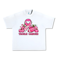 White tackle cancer pumpkins football and ribbon breast cancer awareness Urban Heavy Tee - Jasminsmagicworld
