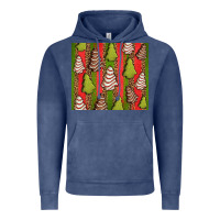 Vintage Denim Christmas cakes leopard Vintage Hoodie - Jasminsmagicworld