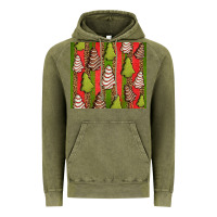 Vintage Olive Christmas cakes leopard Vintage Hoodie - Jasminsmagicworld