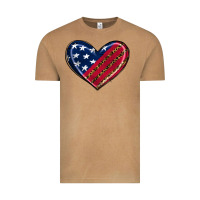 Vintage Camel leopard with american flag Vintage Tee - RanaPortraitStore