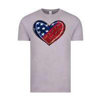 Vintage Zinc leopard with american flag Vintage Tee - RanaPortraitStore