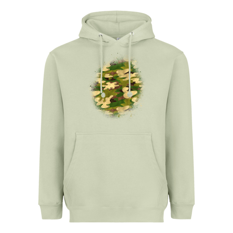 Camouflage Patch 5 Heavyweight Hoodie by BundleAndBundleShop | Teevron