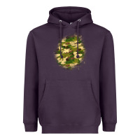 Plum camouflage patch 5 Heavyweight Hoodie - BundleAndBundleShop
