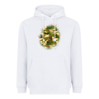 White camouflage patch 5 Heavyweight Hoodie - BundleAndBundleShop