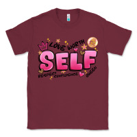Burgundy self love Classic Tee - Artiststas