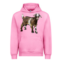 Fuchsia Pink Baby Tennessee Fainting Goat Urban Hoodie - LillyAllenDesigns