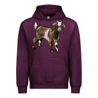Mauve Wine Baby Tennessee Fainting Goat Urban Hoodie - LillyAllenDesigns