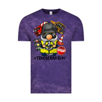 Cloud Purple truck driver life gnome Vintage Tee - BarkalooDesign