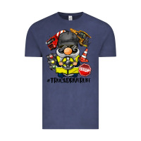 Vintage Denim truck driver life gnome Vintage Tee - BarkalooDesign