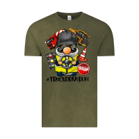 Vintage Olive truck driver life gnome Vintage Tee - BarkalooDesign