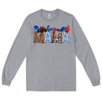 Heather Grey Boy Mama Long Sleeve Tee - texasbilliewilder
