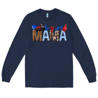 Navy Boy Mama Long Sleeve Tee - texasbilliewilder