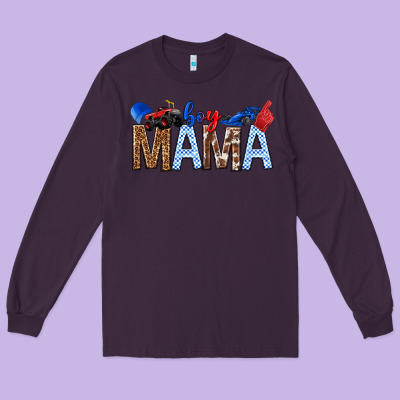 Boy Mama Long Sleeve Tee Designed By Texasbilliewilder