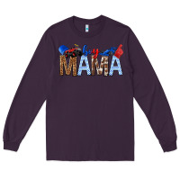 Plum Boy Mama Long Sleeve Tee - texasbilliewilder