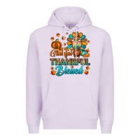 Lilac Grateful Thankful Blessed Thanksgiving Cold Drink Premium Hoodie - FaDigitalArtStudio