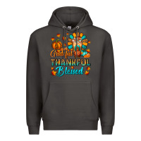 Smoke Grateful Thankful Blessed Thanksgiving Cold Drink Premium Hoodie - FaDigitalArtStudio