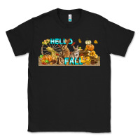 Black Hello Fall Rabbit Classic Tee - LillyAllenDesigns