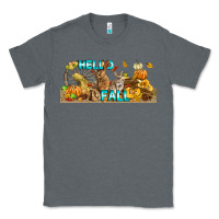 Charcoal Heather Hello Fall Rabbit Classic Tee - LillyAllenDesigns