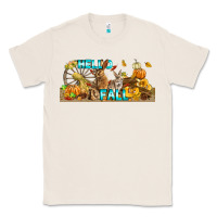 Natural Hello Fall Rabbit Classic Tee - LillyAllenDesigns