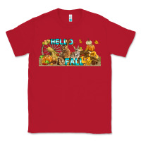 Red Hello Fall Rabbit Classic Tee - LillyAllenDesigns