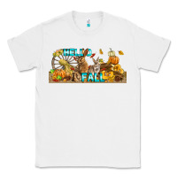 White Hello Fall Rabbit Classic Tee - LillyAllenDesigns