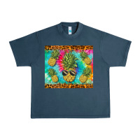 Midnight Navy summer pineapple Urban Heavy Tee - BarkalooDesign