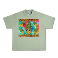 Oil Green summer pineapple Urban Heavy Tee - BarkalooDesign