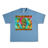Pebble Blue summer pineapple Urban Heavy Tee - BarkalooDesign