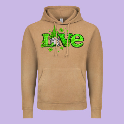 Love St Patricks Gnome Vintage Hoodie Designed By Jasminsmagicworld