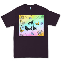 Plum just breathe Premium Tee - MaliasSmallBusiness