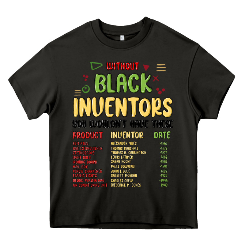 Black Inventors Black History Heavy Core Tee by MaliasSmallBusiness | Teevron