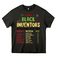 Asphalt black inventors black history Heavy Core Tee - MaliasSmallBusiness