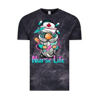 Cloud Black nurse life  gnome Vintage Tee - BarkalooDesign