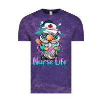 Cloud Purple nurse life  gnome Vintage Tee - BarkalooDesign