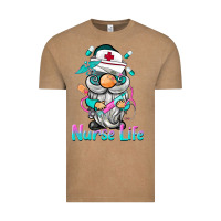Vintage Coffee nurse life  gnome Vintage Tee - BarkalooDesign