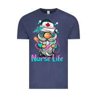 Vintage Denim nurse life  gnome Vintage Tee - BarkalooDesign