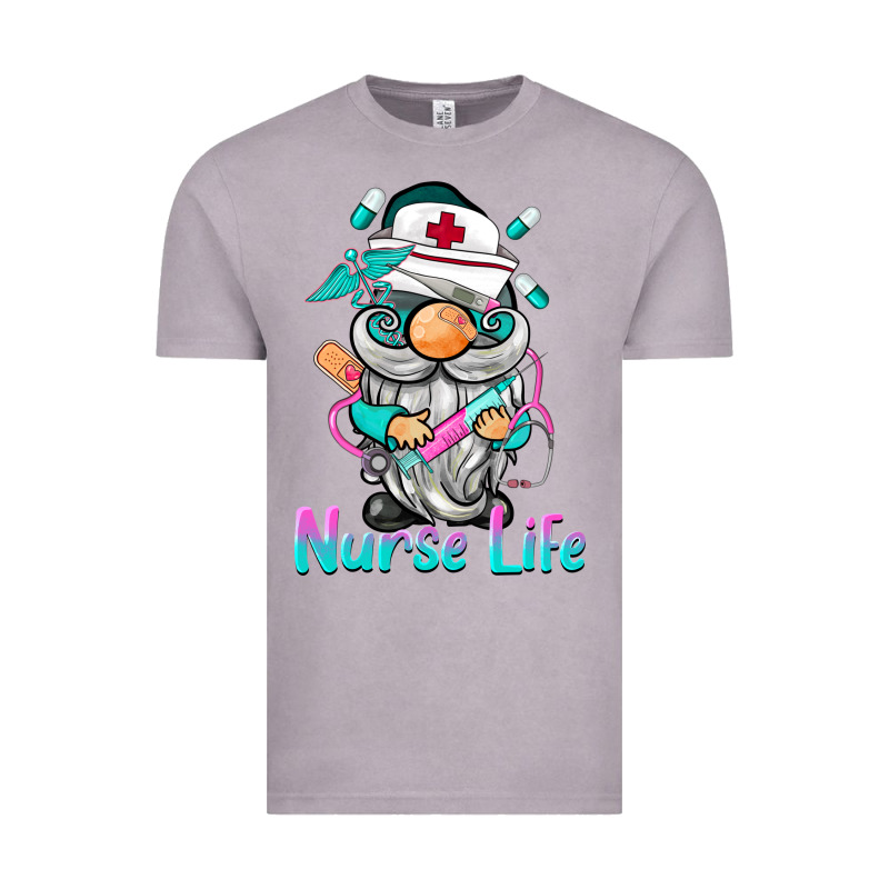 Nurse Life  Gnome Vintage Tee by BarkalooDesign | Teevron