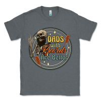 Charcoal Heather dads with beards are better Classic Tee - Artiststas
