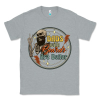 Heather Grey dads with beards are better Classic Tee - Artiststas