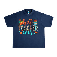Navy best teacher ever Urban Heavy Tee - JahusDesignShop