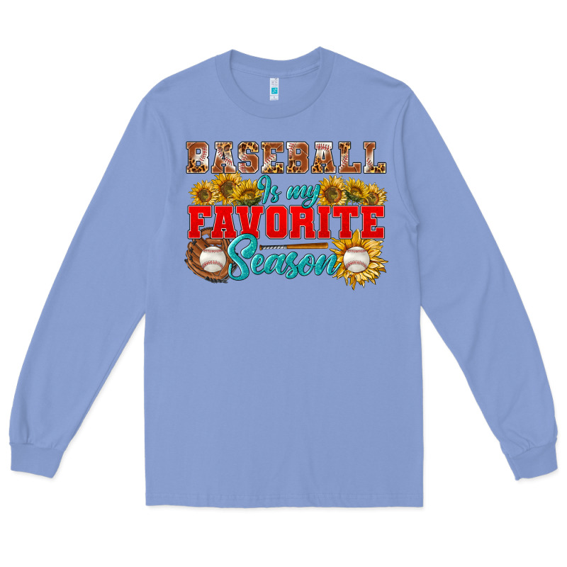 Baseball Is My Favorite Season Long Sleeve Tee by NancyCooperArtShop | Teevron