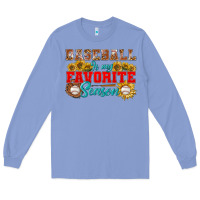 Colony Blue Baseball is my favorite season Long Sleeve Tee - NancyCooperArtShop