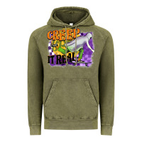 Vintage Olive creep it real Vintage Hoodie - BarkalooDesign