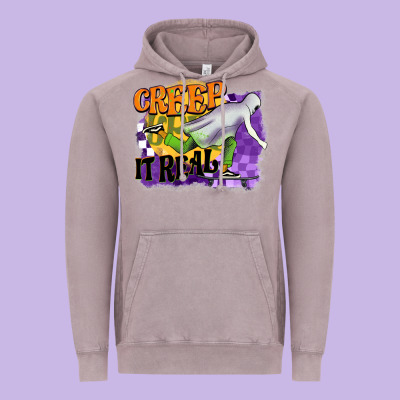 Creep It Real Vintage Hoodie Designed By Barkaloodesign