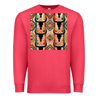Cardinal native american aztec seamless pattern 4 Premium Sweatshirt - BundleAndBundleShop
