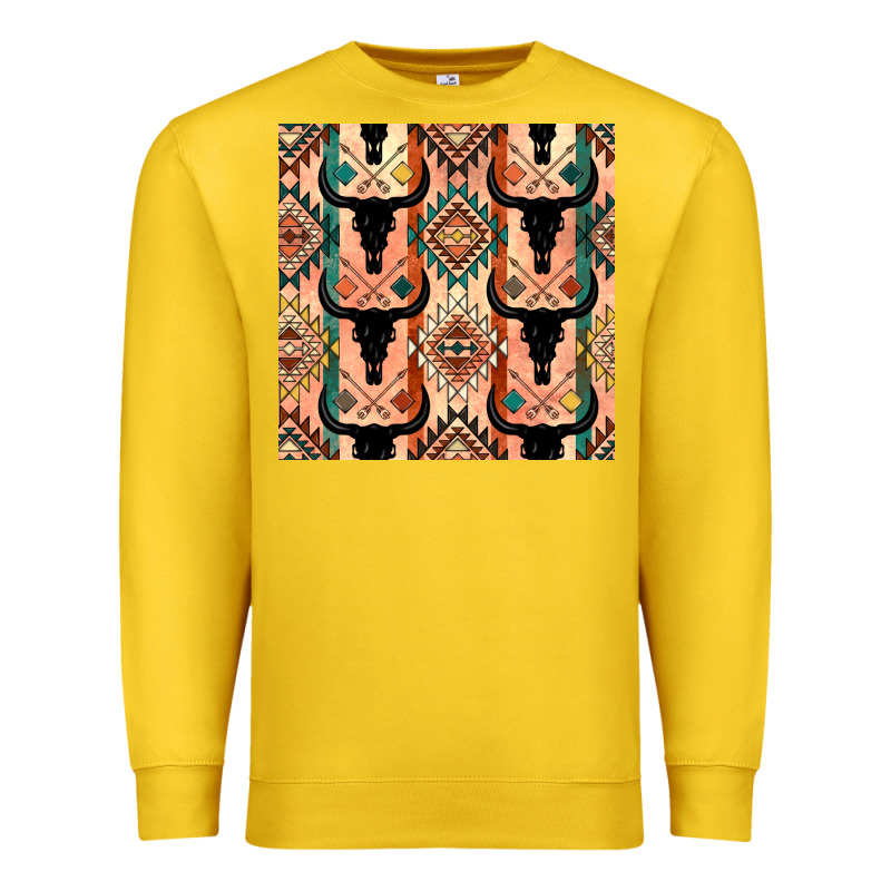 Native American Aztec Seamless Pattern 4 Premium Sweatshirt by BundleAndBundleShop | Teevron