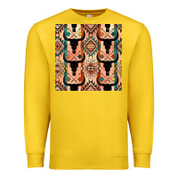 Lemon native american aztec seamless pattern 4 Premium Sweatshirt - BundleAndBundleShop