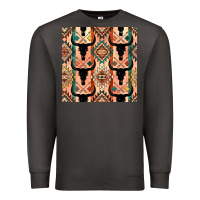Smoke native american aztec seamless pattern 4 Premium Sweatshirt - BundleAndBundleShop
